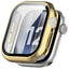 Apple Watch Series 12 (42mm) Hårdt Plast Cover m. Indbygget Skærmbeskyttelsesglas - Guld