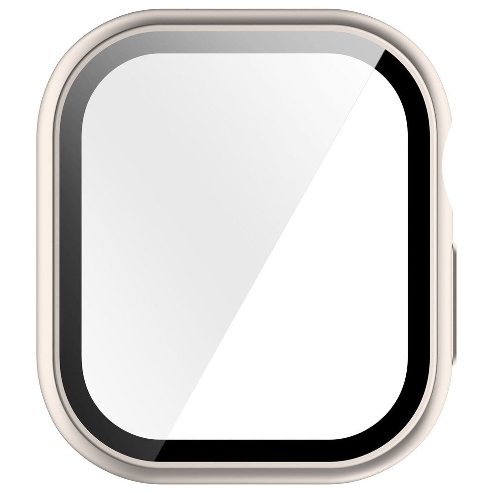 Apple Watch Series 12 (42mm) Hårdt Plast Cover m. Indbygget Skærmbeskyttelsesglas - Rose Gold