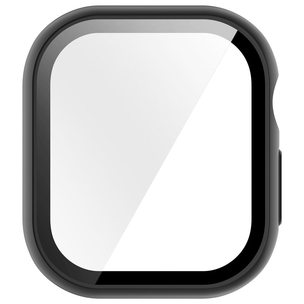 Apple Watch Series 12 (46mm) Hårdt Plast Cover m. Indbygget Skærmbeskyttelsesglas - Sort