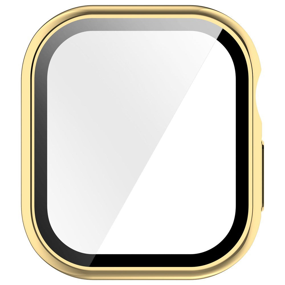 Apple Watch Series 12 (46mm) Hårdt Plast Cover m. Indbygget Skærmbeskyttelsesglas - Guld