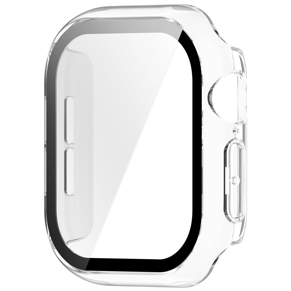 Apple Watch Series 12 (46mm) Hårdt Plast Cover m. Indbygget Skærmbeskyttelsesglas - Gennemsigtig