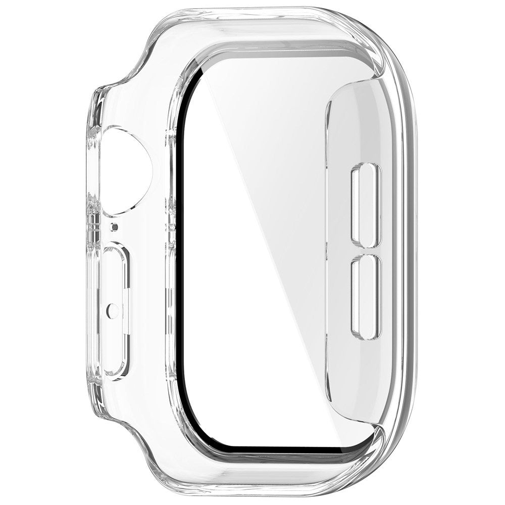 Apple Watch Series 12 (46mm) Hårdt Plast Cover m. Indbygget Skærmbeskyttelsesglas - Gennemsigtig