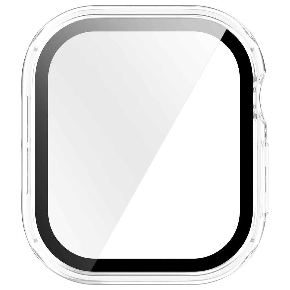 Apple Watch Series 12 (46mm) Hårdt Plast Cover m. Indbygget Skærmbeskyttelsesglas - Gennemsigtig