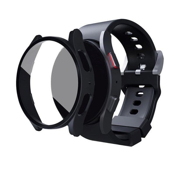 Samsung Galaxy Watch 6 / 5 / 4 / FE (40mm) Hård Plast Cover m. Indbygget Skærmbeskyttelse - Sort