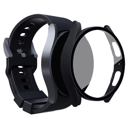 Samsung Galaxy Watch 6 / 5 / 4 / FE (40mm) Hård Plast Cover m. Indbygget Skærmbeskyttelse - Sort
