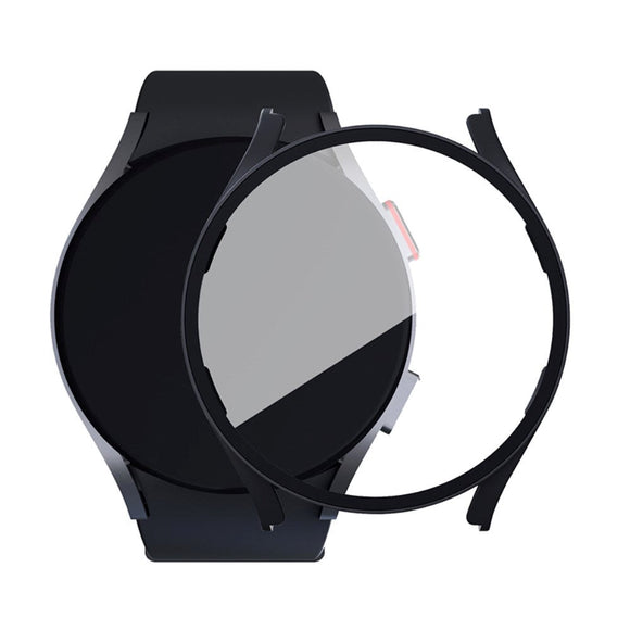 Samsung Galaxy Watch 6 / 5 / 4 / FE (40mm) Hård Plast Cover m. Indbygget Skærmbeskyttelse - Sort