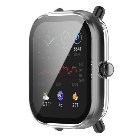 Amazfit Bip U / Bip U Pro Hård Plast Cover m. Indbygget Skærmbeskyttelse - Gennemsigtig
