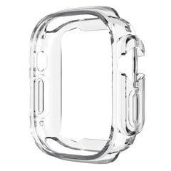 Apple Watch Ultra 3/2/1 (49mm) Fleksibelt Plastik Cover m. Forstærkning omkring Knapper - Gennemsigtig
