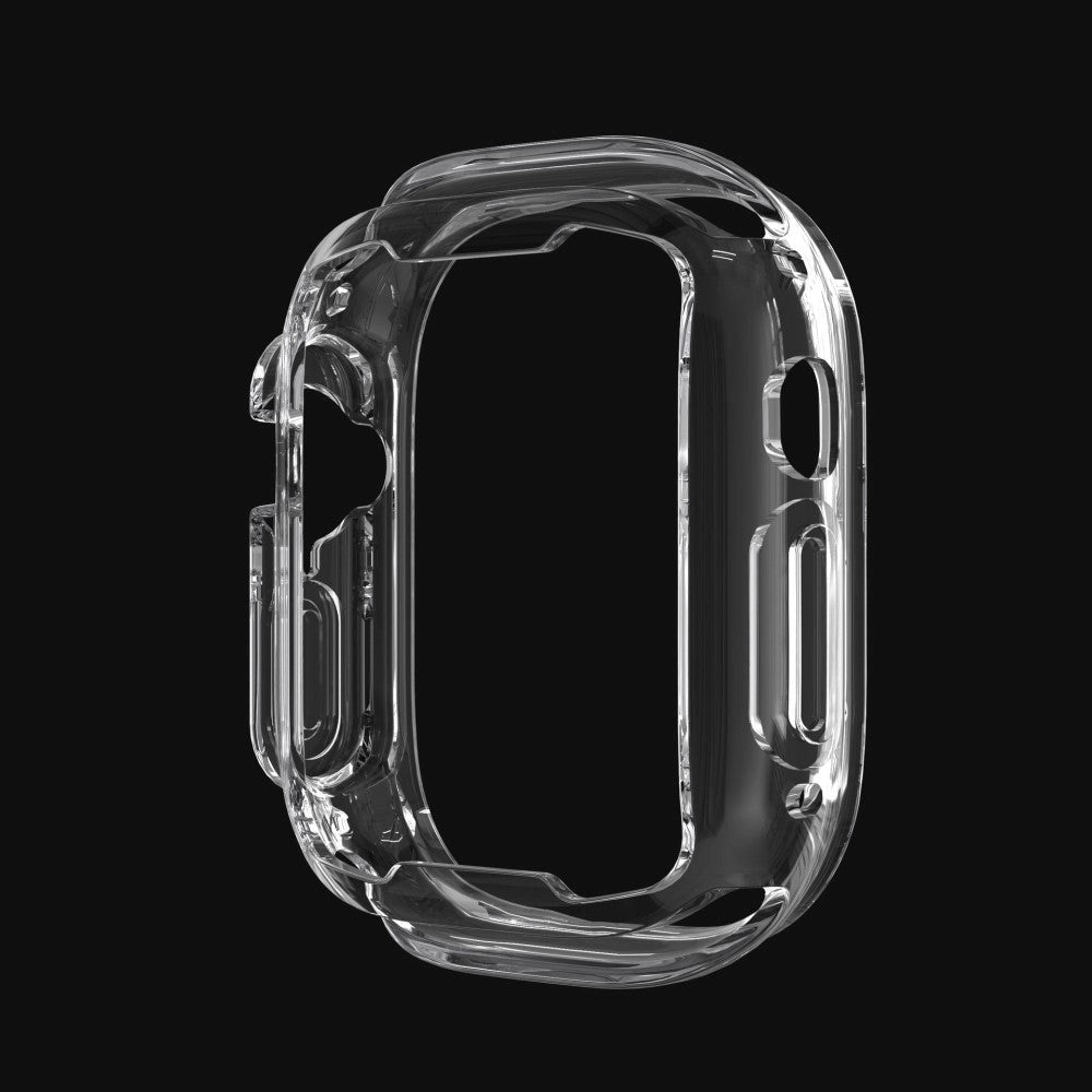 Apple Watch Ultra 3/2/1 (49mm) Fleksibelt Plastik Cover m. Forstærkning omkring Knapper - Gennemsigtig