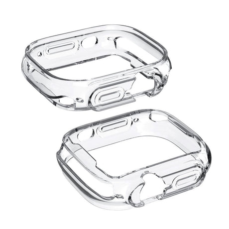 Apple Watch Ultra 3/2/1 (49mm) Fleksibelt Plastik Cover m. Forstærkning omkring Knapper - Gennemsigtig