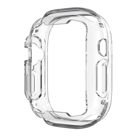 Apple Watch Ultra 3/2/1 (49mm) Fleksibelt Plastik Cover m. Forstærkning omkring Knapper - Gennemsigtig
