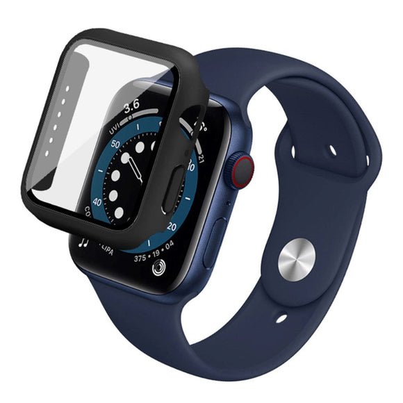 Apple Watch SE/6/5/4 (44mm) IMAK Hård Plast Cover m. Indbygget Skærmbeskyttelse - Sort