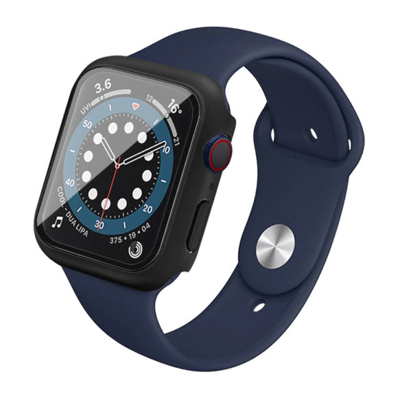 Apple Watch SE/6/5/4 (44mm) IMAK Hård Plast Cover m. Indbygget Skærmbeskyttelse - Sort