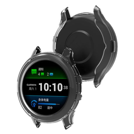 Garmin Venu 3 Transparent Fleksibelt Plastik Cover - Sort