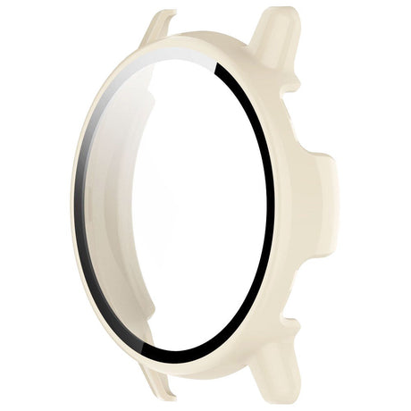 Garmin Vivoactive 5 Plastik Cover m. Indbygget Skærmbeskytter - Cremehvid
