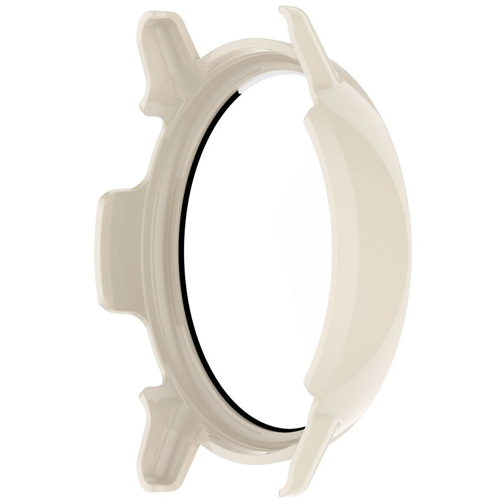 Garmin Vivoactive 5 Plastik Cover m. Indbygget Skærmbeskytter - Cremehvid