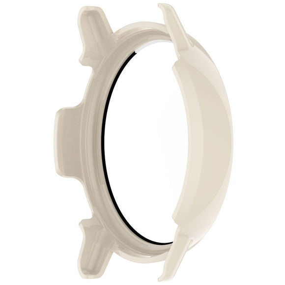 Garmin Vivoactive 5 Plastik Cover m. Indbygget Skærmbeskytter - Cremehvid
