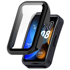 Huawei Band 10 / 9 / 8 EIDERWOOD Hårdt Plast Cover m. Beskyttelsesglas - Sort