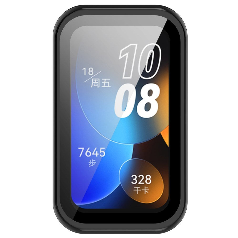 Huawei Band 10 / 9 / 8 EIDERWOOD Hårdt Plast Cover m. Beskyttelsesglas - Sort