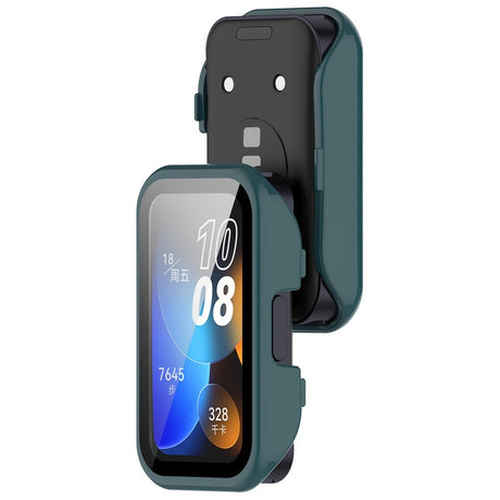 Huawei Band 10 / 9 / 8 EIDERWOOD Hårdt Plast Cover m. Beskyttelsesglas - Grøn