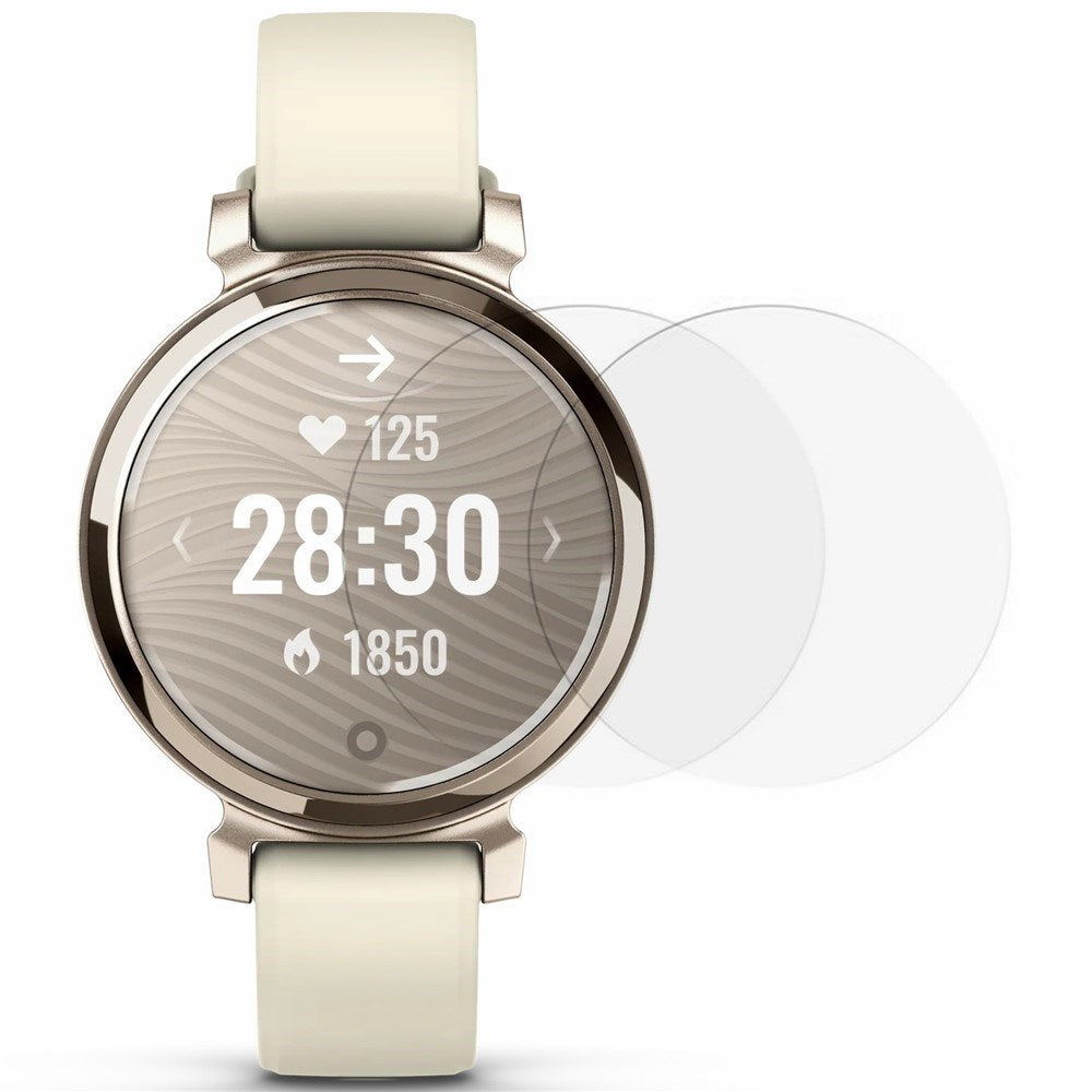 Garmin Lily 2 Active Hærdet Glas Skærmbeskyttelse - 2 Stk - Gennemsigtig