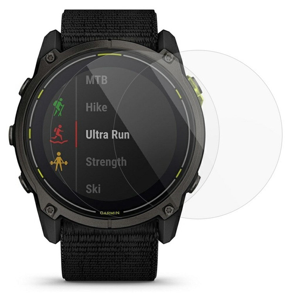 Garmin Enduro 3 Hærdet Glas Skærmbeskyttelse - 2 Stk - Gennemsigtig