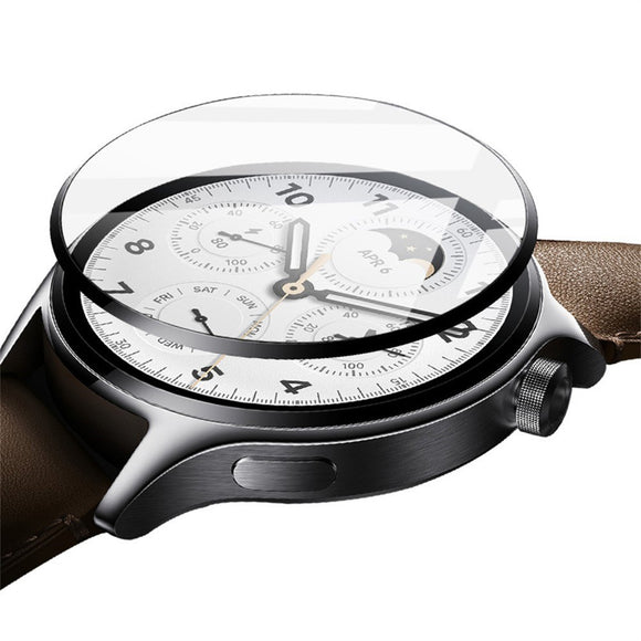 Garmin Vivoactive 6 Beskyttelsesfilm - Gennemsigtig / Sort Kant