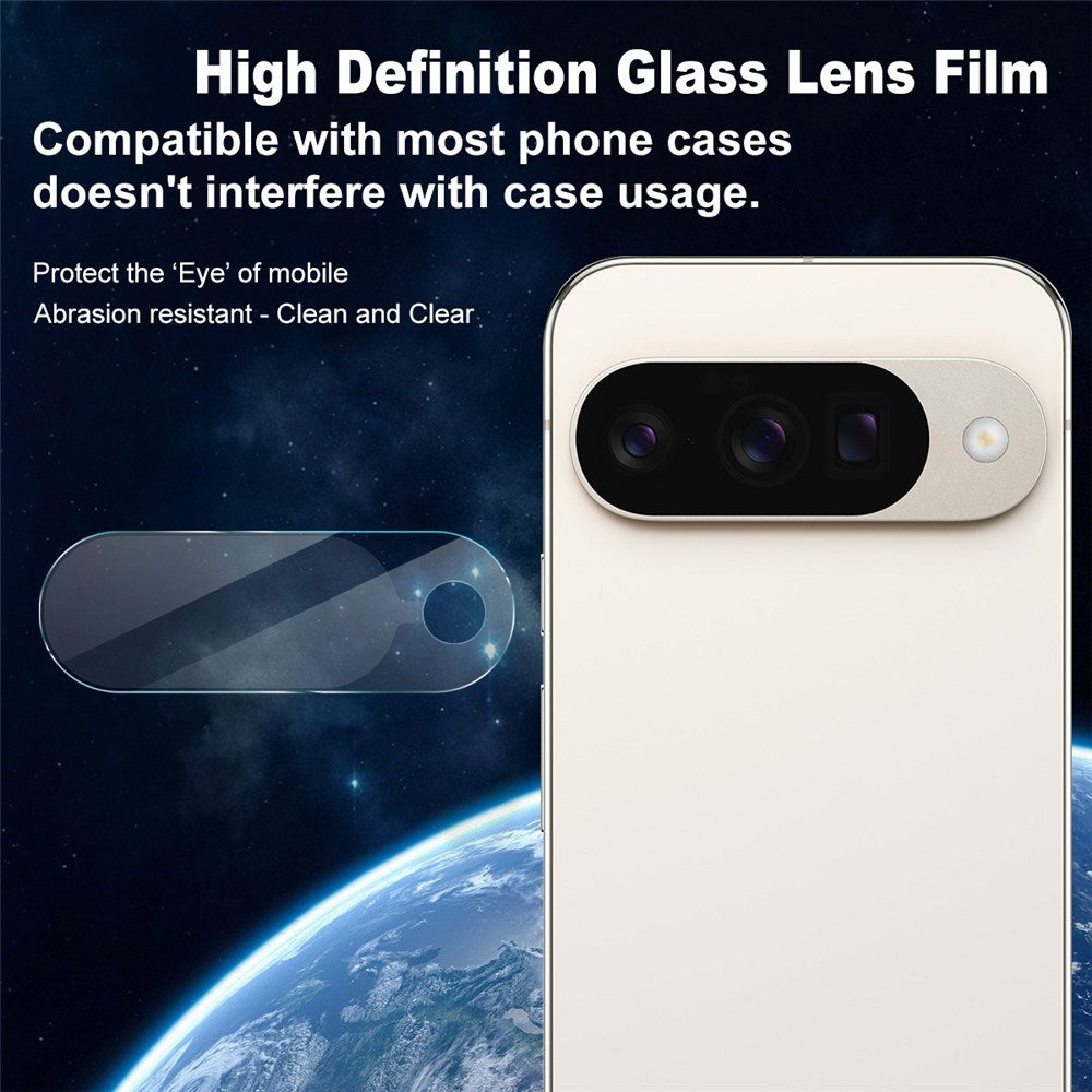 IMAK Google Pixel 10 Kameralinsebeskyttelse - Hærdet Glas - Gennemsigtig