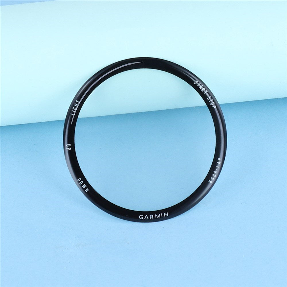 Garmin Forerunner 570 (42mm) Skærmbeskyttelse - 2 stk. - Gennemsigtig / Sort Kant