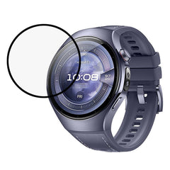 Huawei Watch 5 (46mm) Skærmbeskyttelsesfilm - Gennemsigtig / Sort Kant