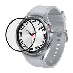 Samsung Galaxy Watch 8 Classic (46mm) Plastik Skærmbeskyttelse - Gennemsigtig / Sort Kant