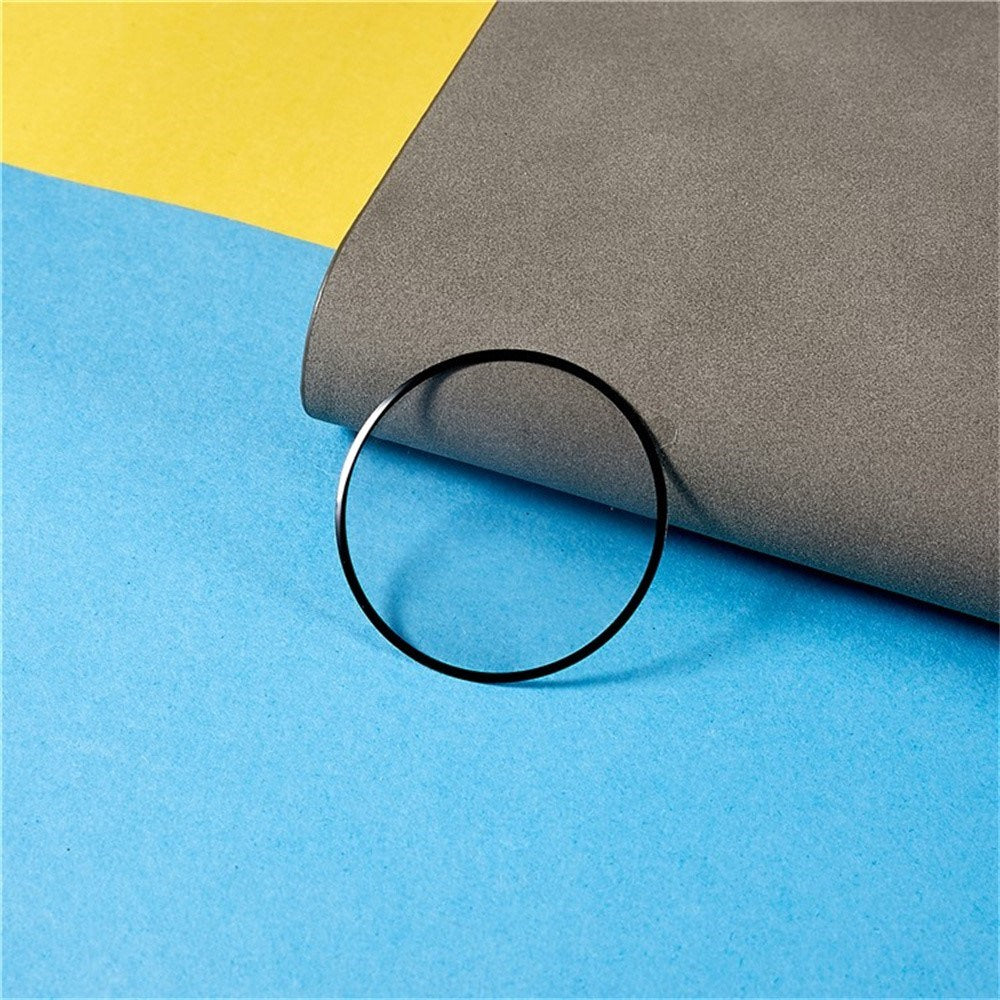 Samsung Galaxy Watch 8 Classic (46mm) Plastik Skærmbeskyttelse - Gennemsigtig / Sort Kant