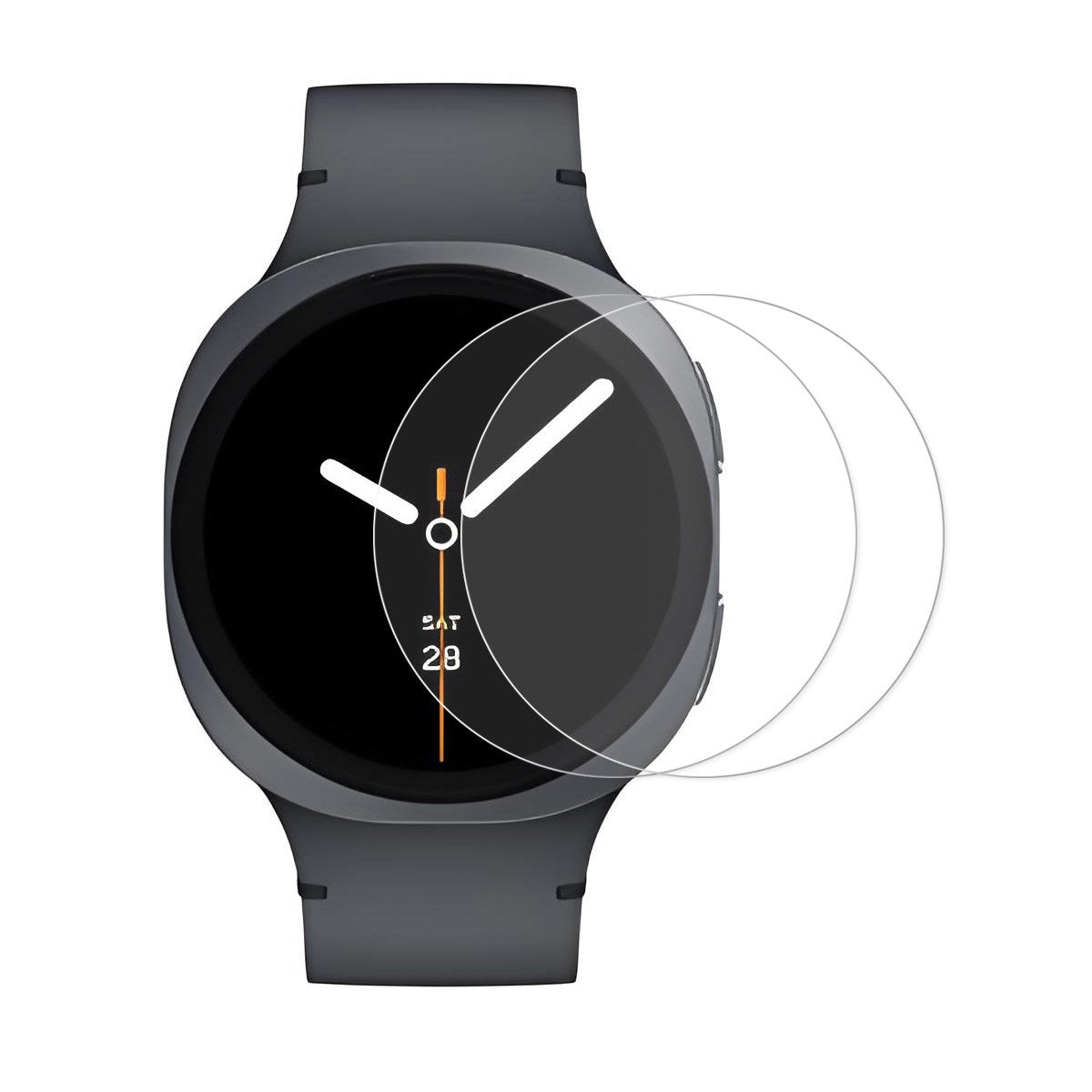 Samsung Galaxy Watch 8 (44mm) Hærdet Skærmbeskyttelsesglas - 2 Stk. - Gennemsigtig