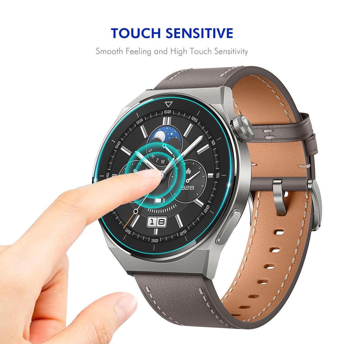 Samsung Galaxy Watch 8 (44mm) Hærdet Skærmbeskyttelsesglas - 2 Stk. - Gennemsigtig