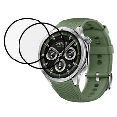 OnePlus Watch 3 (46mm) Skærmbeskyttelse - 2 stk. - Gennemsigtig / Sort Kant