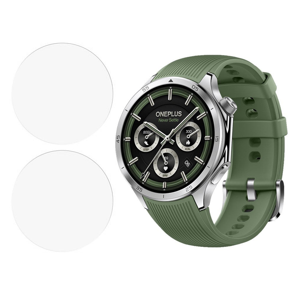 OnePlus Watch 3 (46mm) Hærdet Skærmbeskyttelsesglas - 2 stk. - Gennemsigtig