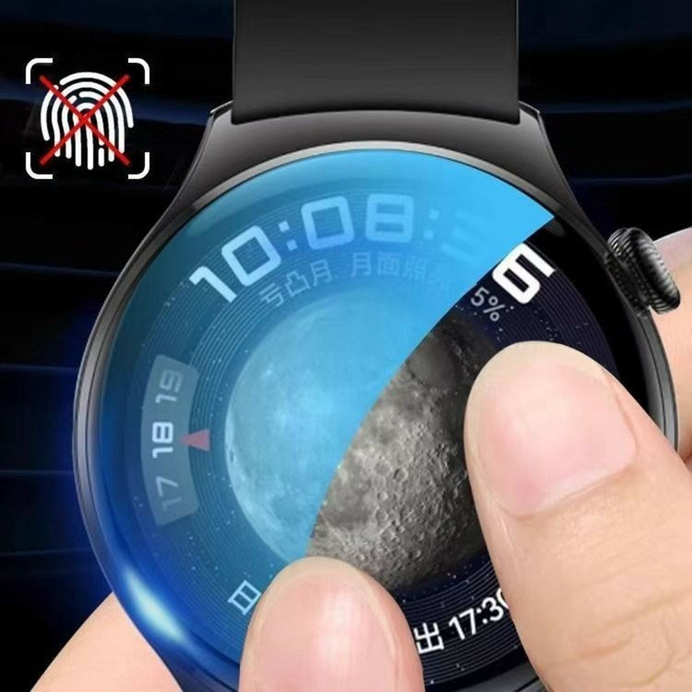 Google Pixel Watch 4 (45mm) Skærmbeskyttelse - Gennemsigtig / Sort Kant