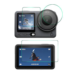 DJI Osmo Action 6 Skærmbeskyttelsessæt - 9H - Gennemsigtig