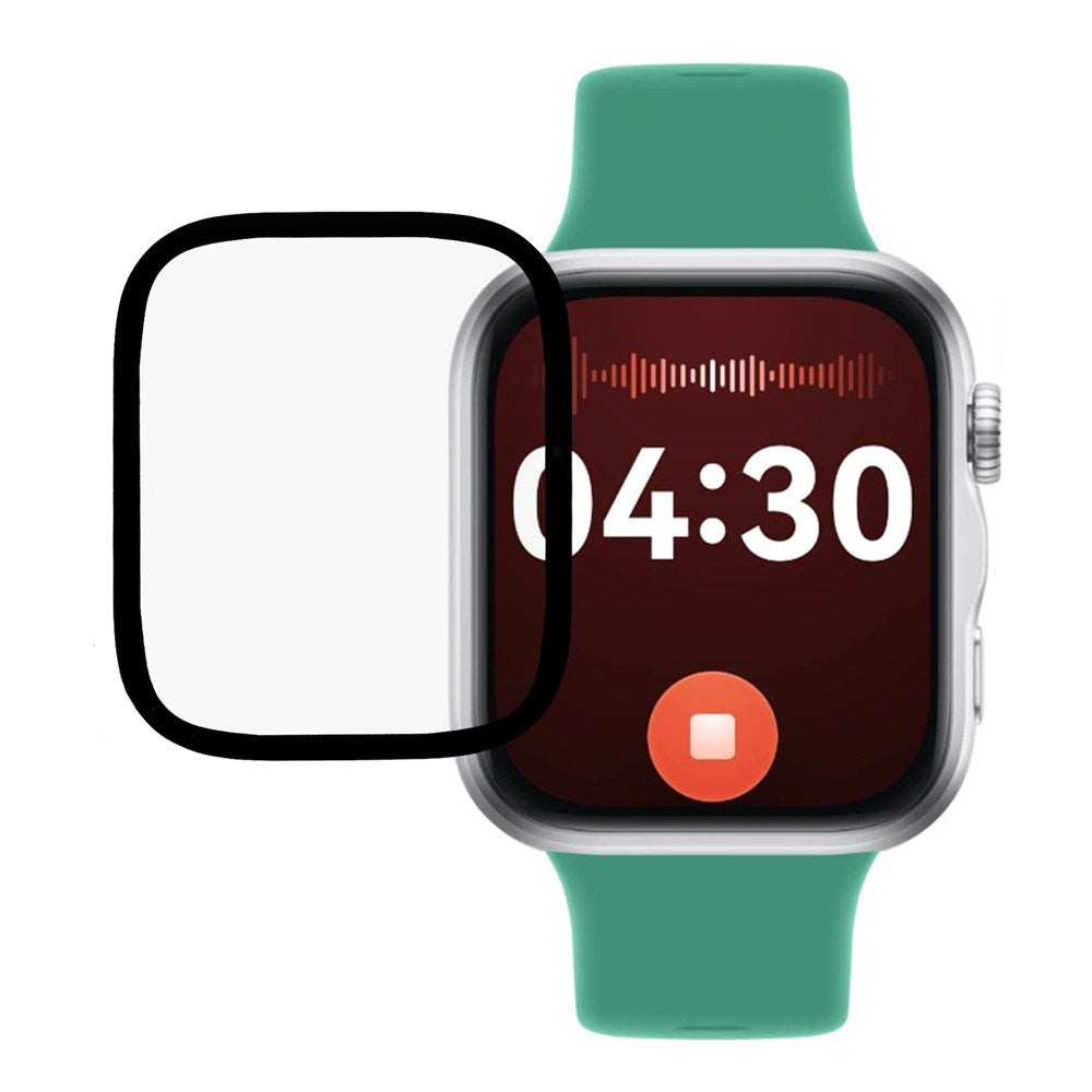 Huawei Watch Fit 5 PMMA Plastik Skærmbeskyttelse - Gennemsigtigt / Sort Kant