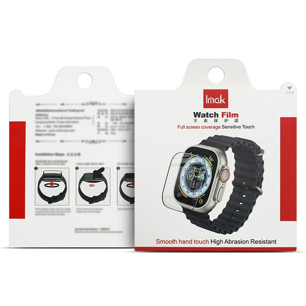 Xiaomi Redmi Watch 6 Active IMAK Beskyttelsesfilm - Gennemsigtig / Sort Kant