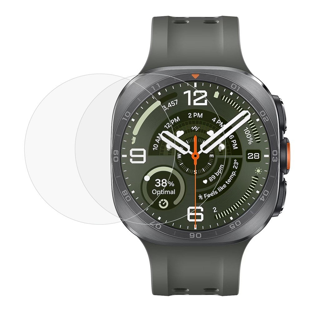 Samsung Galaxy Watch Ultra 2 (47mm) 2.5D Hærdet Beskyttelsesglas - 2 stk - Gennemsigtig