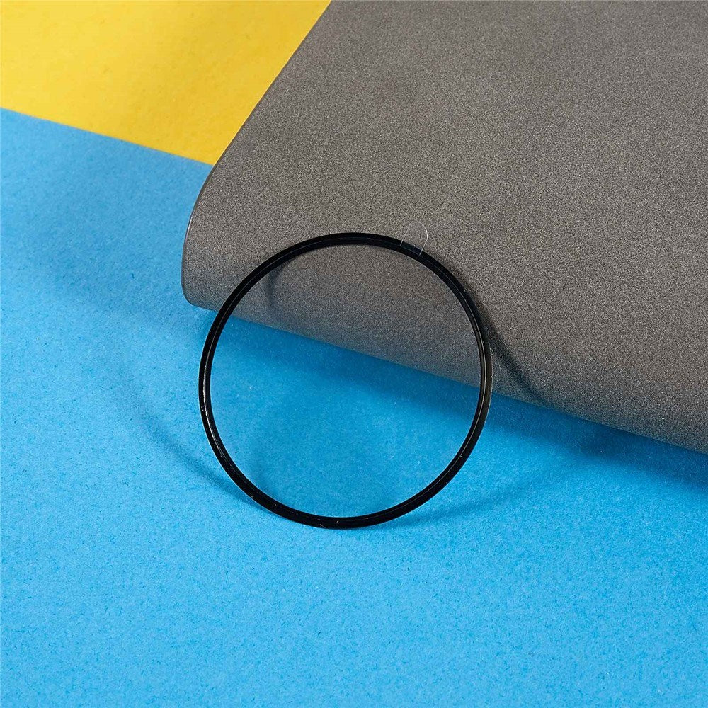 Samsung Galaxy Watch 9 (44mm) Beskyttelsesfilm - 2 stk - Gennemsigtig / Sort Kant