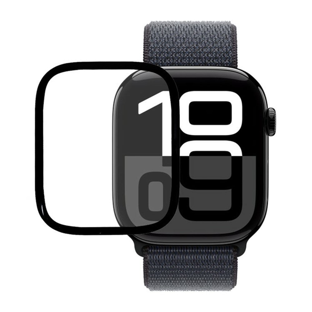 Apple Watch 12 (42mm) Full Fit Skærmbeskyttelsesfilm - Gennemsigtig / Sort