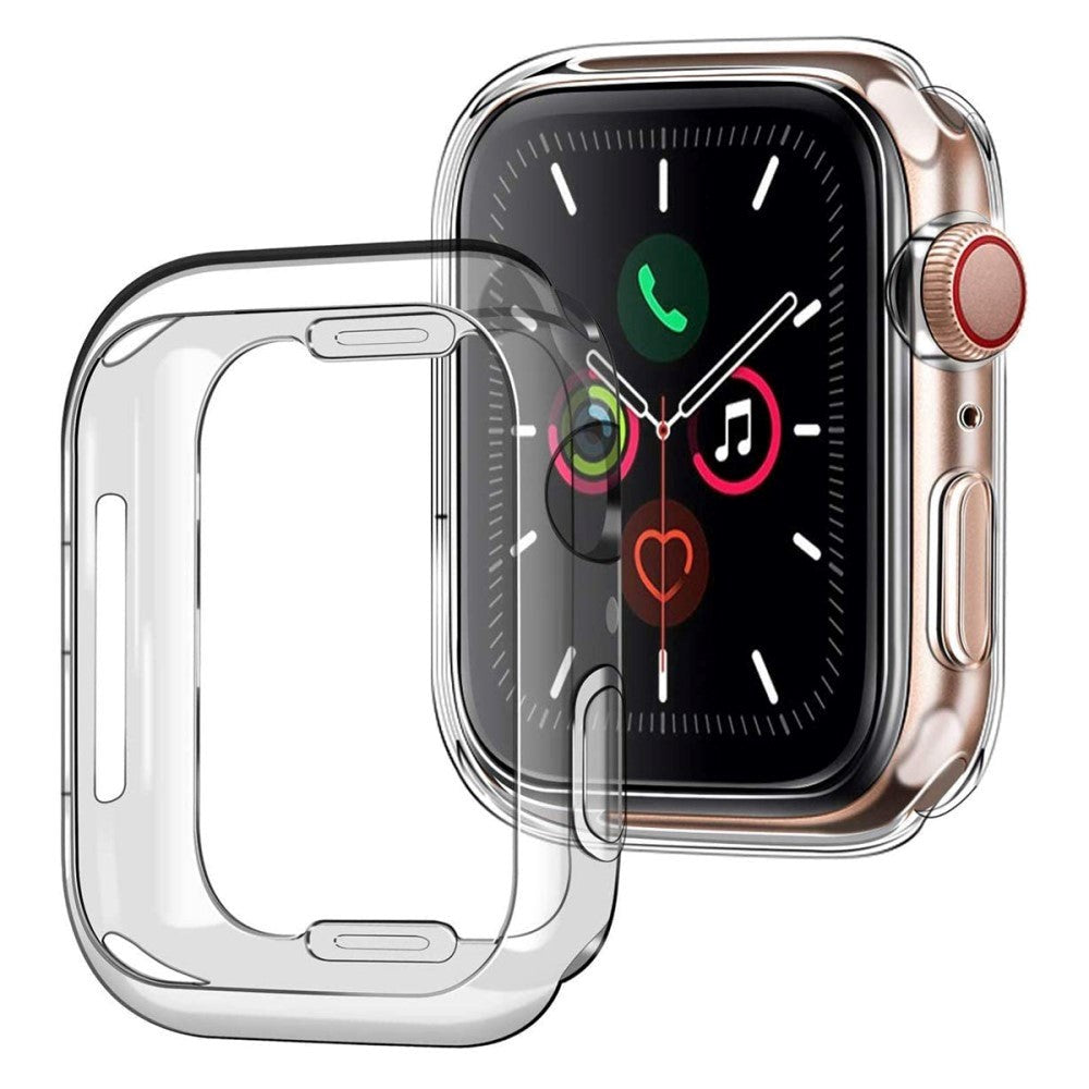 Apple Watch 9/8/7 (41mm) Fleksibelt Plast Cover - Gennemsigtig