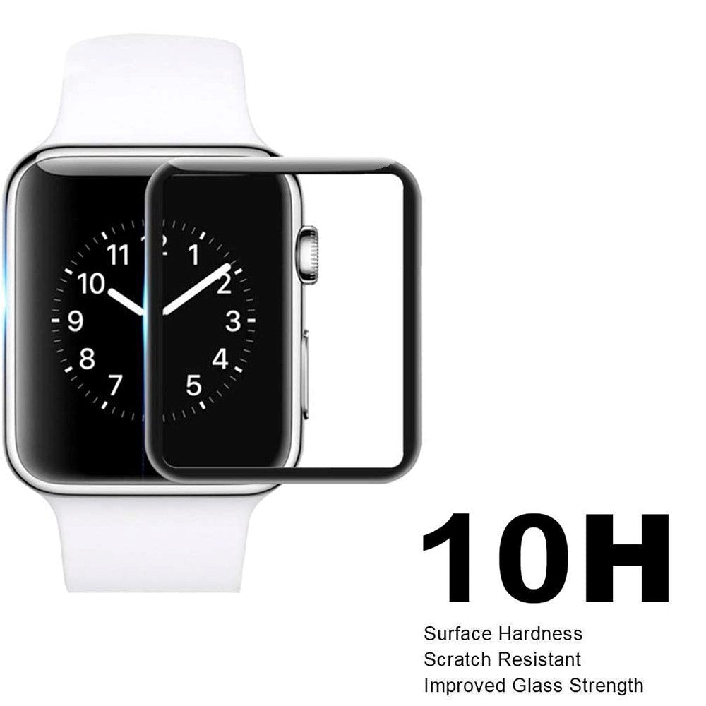 Apple Watch 8/7 (41mm) - Full-Fit - Skærmbeskyttelse - Sort