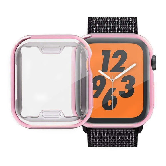 Apple Watch Ultra 3 / 2 / 1 (49mm) Fleksibelt Plast Cover m. Skærmbeskyttelse - Lyserød