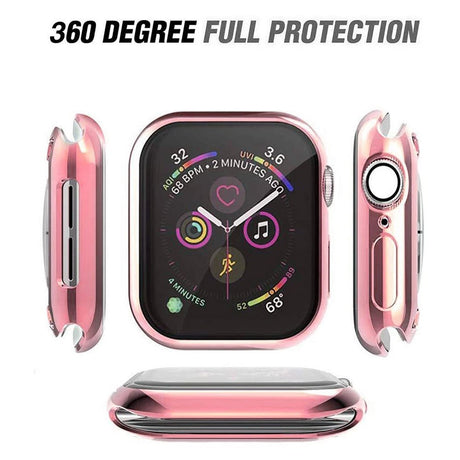 Apple Watch Ultra 3 / 2 / 1 (49mm) Fleksibelt Plast Cover m. Skærmbeskyttelse - Lyserød