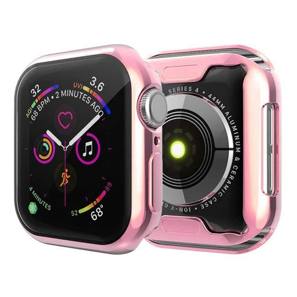 Apple Watch Ultra 3 / 2 / 1 (49mm) Fleksibelt Plast Cover m. Skærmbeskyttelse - Lyserød