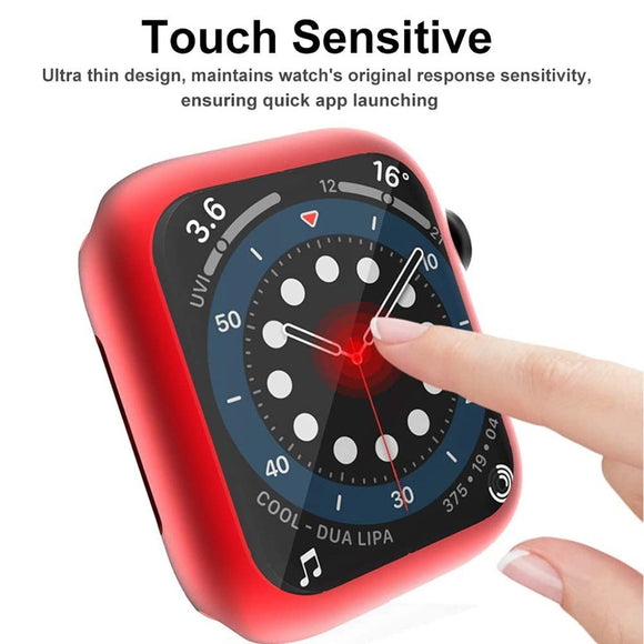Apple Watch Ultra 3 / 2 / 1 (49mm) Fleksibelt Plast Cover m. Skærmbeskyttelse - Rød