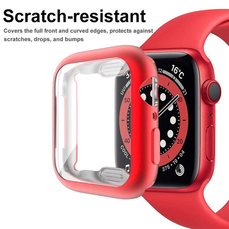 Apple Watch Ultra 3 / 2 / 1 (49mm) Fleksibelt Plast Cover m. Skærmbeskyttelse - Rød